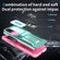 Sliding Camshield Holder Phone Case for Samsung Galaxy S24 5G - Grey Green + Pink