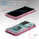 Sliding Camshield TPU + PC Phone Case with Holder for Samsung Galaxy S24 5G - Green+Pink