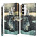 3D Painting Pattern Flip Leather Phone Case for Samsung Galaxy S24 5G - Cat Tiger