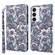 3D Painting Pattern Flip Leather Phone Case for Samsung Galaxy S24 5G - Swirl Pattern