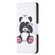 Colored Drawing Pattern Leather Phone Case for Samsung Galaxy S24 5G - Panda