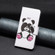 Colored Drawing Pattern Leather Phone Case for Samsung Galaxy S24 5G - Panda
