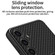 GKK Skin Feel Leather Fold Holder Phone Case for Samsung Galaxy S24 5G - Carbon Fiber Texture