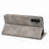 Skin Feel Splicing Leather Phone Case for Samsung Galaxy S24 5G - Grey