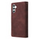 Multifunctional Frosted Zipper Wallet Leather Phone Case for Samsung Galaxy S24 5G - Coffee