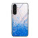 Marble Pattern Glass Protective Phone Case for Samsung Galaxy S24 5G - Ocean Waves