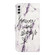 Oil Embossed 3D Drawing Leather Phone Case for Samsung Galaxy S24 5G - Words Marble