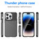 Thunderbolt Shockproof TPU Phone Case for iPhone 15 Pro Max - Black