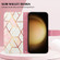 PT003 Marble Pattern Flip Leather Phone Case for Samsung Galaxy S24 5G - Pink White