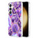 Electroplating Splicing Marble TPU Phone Case for Samsung Galaxy S24 5G - Dark Purple