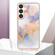 Electroplating IMD TPU Phone Case for Samsung Galaxy S24 5G - White Marble