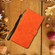 Ethnic Style Embossed Pattern Leather Phone Case for Samsung Galaxy S24 5G - Orange