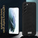 SULADA Shockproof TPU + Handmade Leather Phone Case for Samsung Galaxy S24 5G - Orange