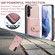 JEEHOOD RFID Blocking Anti-Theft Magnetic Phone Case for Samsung Galaxy S24 5G - Pink
