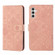 Ethnic Style Embossed Pattern Leather Phone Case for Samsung Galaxy S24 5G - Pink