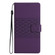 Diamond Embossed Skin Feel Leather Phone Case for Samsung Galaxy S24 5G - Purple