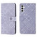 Ethnic Style Embossed Pattern Leather Phone Case for Samsung Galaxy S24 5G - Purple
