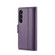 CaseMe 023 Butterfly Buckle Litchi Texture RFID Anti-theft Leather Phone Case for Samsung Galaxy S24 5G - Pearly Purple