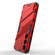 Punk Armor 2 in 1 PC + TPU Shockproof Phone Case with Invisible Holder for Samsung Galaxy S24 5G - Red