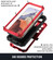 R-JUST Life Waterproof Dustproof Shockproof Phone Case for Samsung Galaxy S24 5G - Red