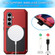 Shockproof Life Waterproof Silicone + Zinc Alloy Phone Case for Samsung Galaxy S24 5G - Red