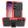 Tire Texture TPU + PC Phone Case with Holder for Samsung Galaxy S24 5G - Red