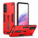 Variety Brave Armor Finger Loop Holder Phone Case for Samsung Galaxy S24 5G - Red