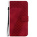 7-shaped Embossed Leather Phone Case for Samsung Galaxy S24 5G - Red