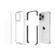 Four-corner Shockproof TPU + Acrylic Phone Case for iPhone 15 Pro Max - Black + Transparent