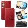 Retro Solid Color Buckle Leather Phone Case for Samsung Galaxy S24 5G - Red