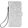 Honeycomb Dot Texture Leather Phone Case for Samsung Galaxy S24 5G - Silver