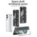 GKK Space Frame Transparent PC + TPU Phone Case with Wrist Strap for Samsung Galaxy S24 5G - White