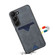 Denior PU Back Cover Card Slot Holder Phone Case for Samsung Galaxy S24 5G - Grey