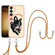 Electroplating Dual-side IMD Phone Case with Lanyard for Samsung Galaxy S24 5G - Lucky Dog