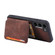 Skin Feel Dream RFID Anti-theft PU Card Bag Phone Case for Samsung Galaxy S24 5G - Coffee