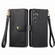 Love Zipper Lanyard Leather Phone Case for Samsung Galaxy A15 - Black