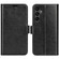 R64 Texture Horizontal Flip Leather Phone Case for Samsung Galaxy A15 - Black