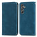 Retro Skin Feel Magnetic Leather Phone Case for Samsung Galaxy A15 - Blue