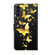 3D Painting Pattern Flip Leather Phone Case for Samsung Galaxy A15 - Gold Butterfly