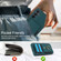 Elastic Card Bag Ring Holder Phone Case for Samsung Galaxy A15 - Dark Green