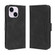 Skin Feel Calf Texture Card Slots Leather Phone Case for iPhone 15 Pro Max - Black