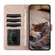 Cat Embossing Pattern Leather Phone Case with Lanyard for Samsung Galaxy A15 - Grey