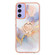 5G Electroplating IMD TPU Phone Case with Ring for Samsung Galaxy A15 - White Marble