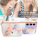 5G Marble Pattern IMD Card Slot Phone Case for Samsung Galaxy A15 - Galaxy Marble White