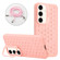 4G/5G Honeycomb Radiating Holder TPU Phone Case with Lanyard for Samsung Galaxy A15 - Pink