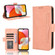 Skin Feel Calf Texture Card Slots Leather Phone Case for Samsung Galaxy A15 - Pink