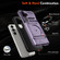 5G TPU+PC Shockproof Card Phone Case with Metal Ring Holder for Samsung Galaxy A15 - Purple