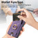 Retro Skin-feel Ring Card Bag Phone Case with Hang Loop for Samsung Galaxy A15 - Purple