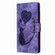 5G Pen Heart Cat Embossed Leather Phone Case for Samsung Galaxy A15 - Purple
