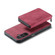 5G JEEHOOD Magnetic Zipper Horizontal Flip Leather Phone Case for Samsung Galaxy A15 - Red